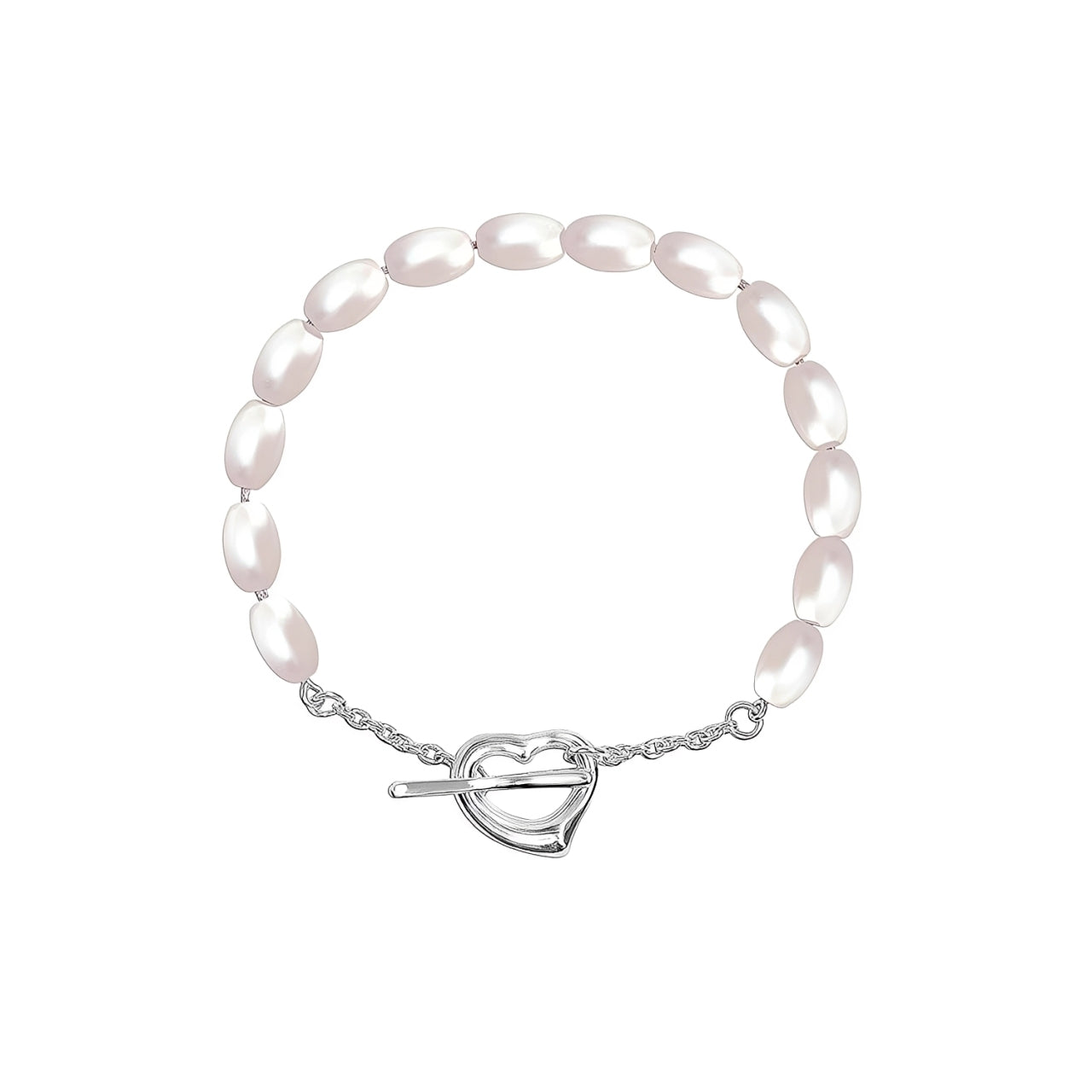 Pulsera de Perlas Ovaladas – Joyas 24/7 | Minimalismo con Carácter