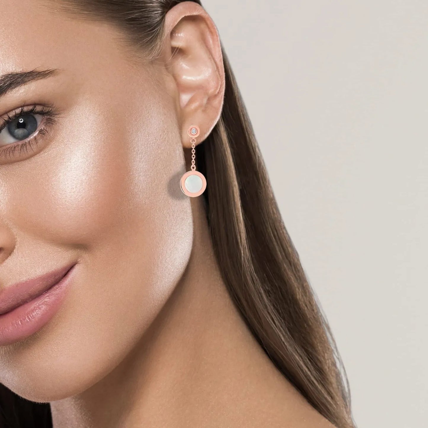 Pendientes colgantes de perla