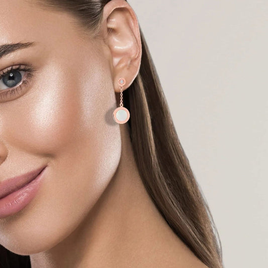 Pendientes colgantes de perla