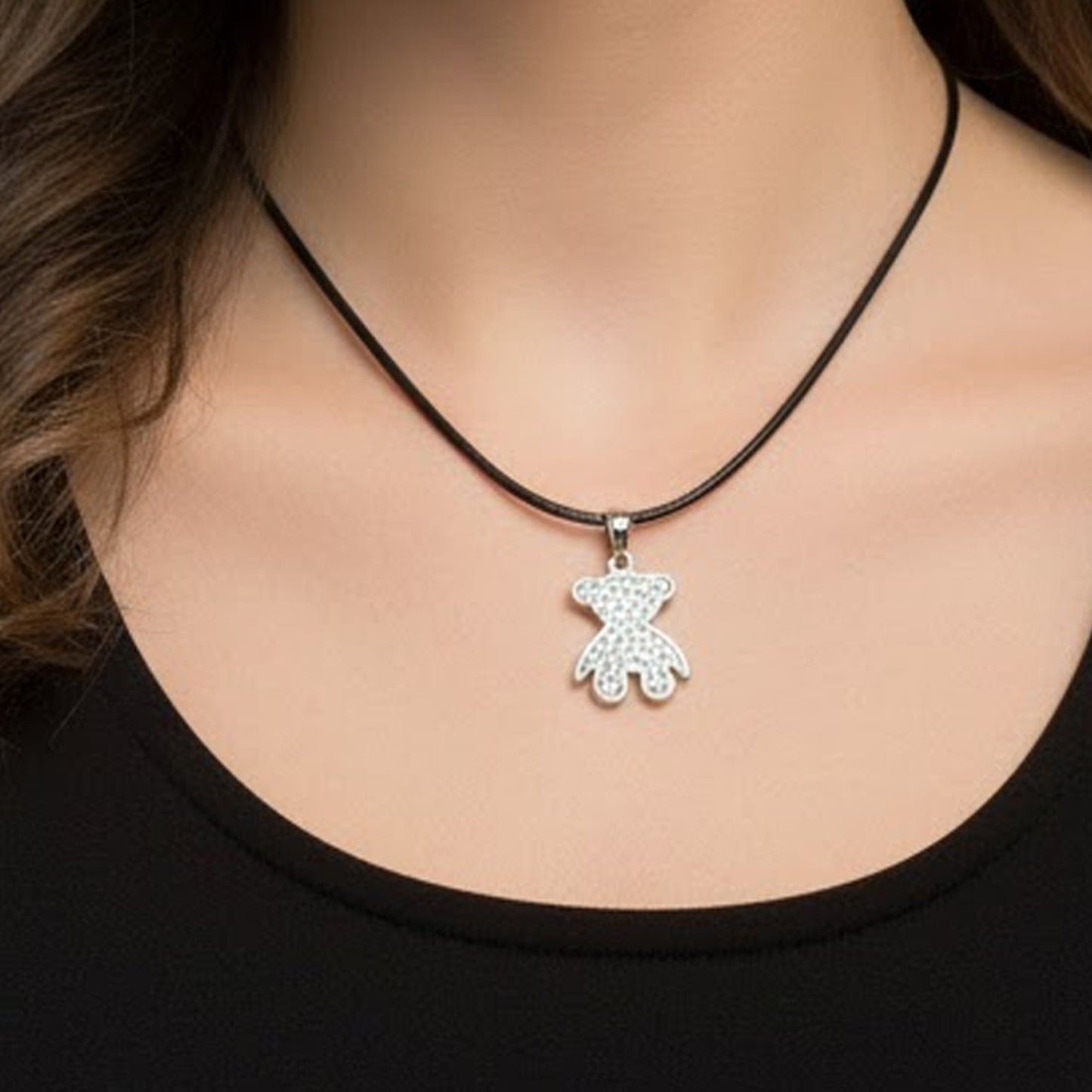 Collar niña en plata y circonitas