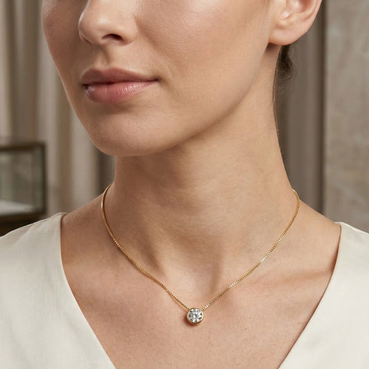 Collar de Plata 925 con Moissanita – Joyas 24/7 | Lujo Accesible