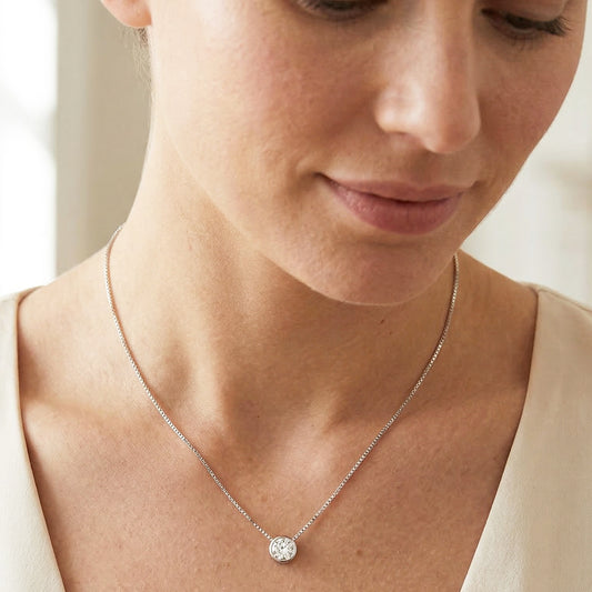 Collar de Plata 925 con Moissanita – Joyas 24/7 | Lujo Accesible