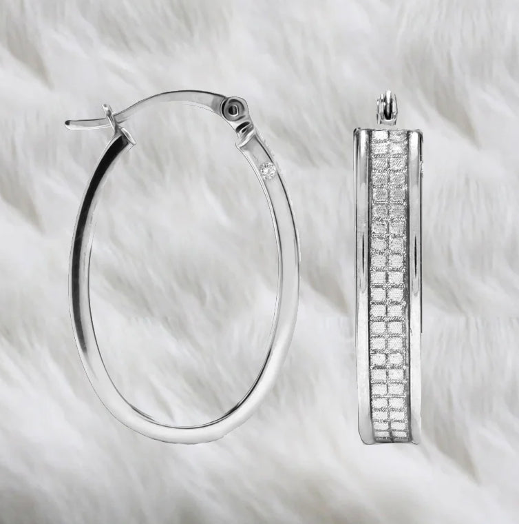 Pendientes de aros Ovalados