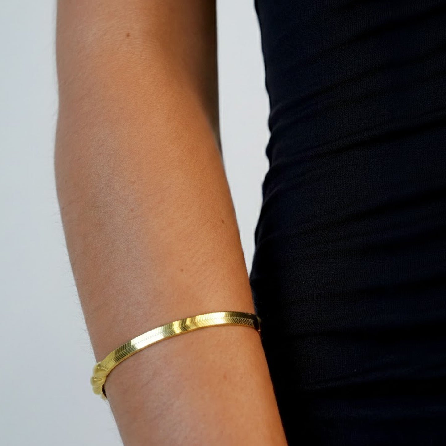 Pulsera diseño serpiente baño de oro