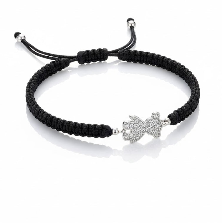 Pulsera niña de plata con circonitas