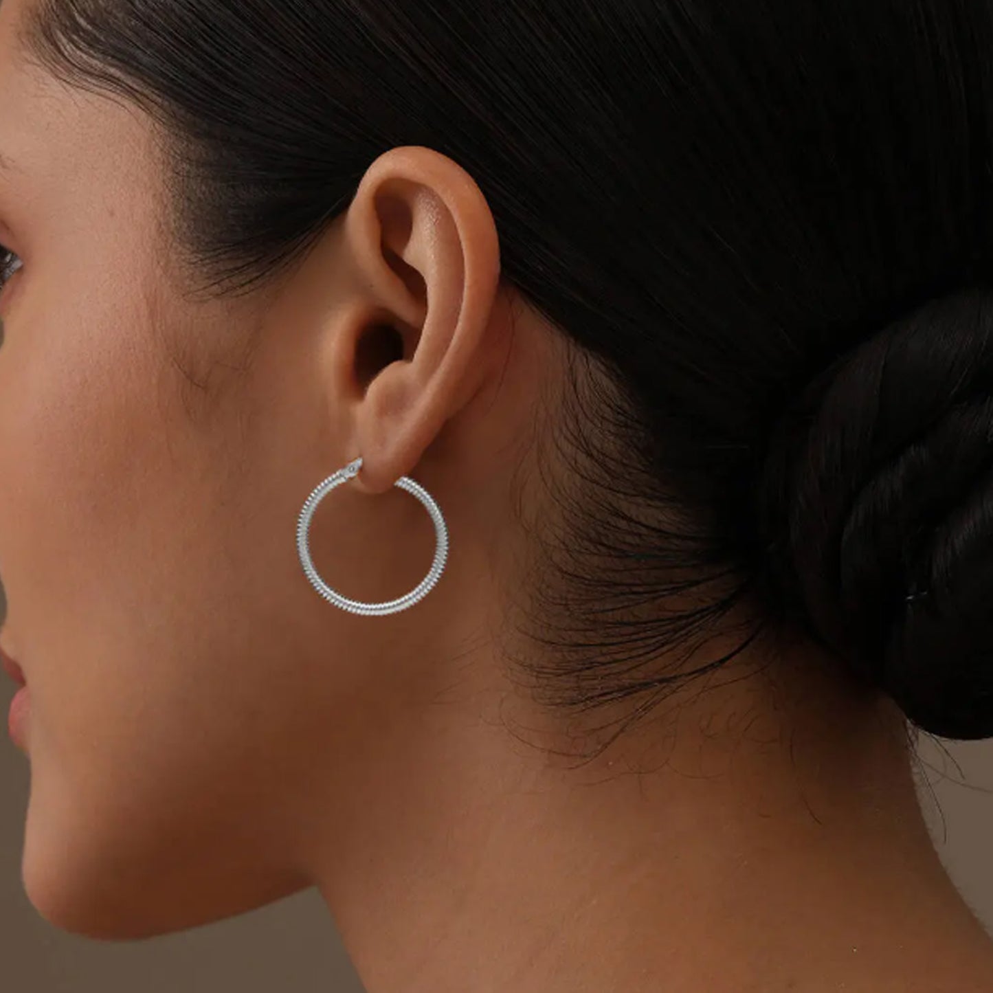 Pendientes de Aro Chuncky Texturizados