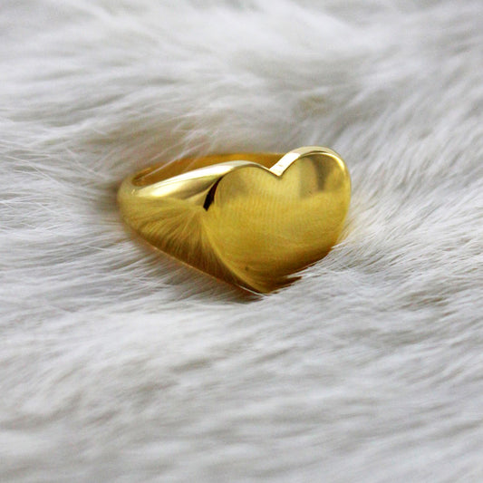Sortija de Plata de Ley corazon