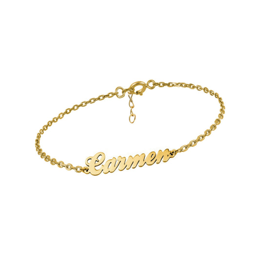 Pulsera nombre (personalizable) de Plata de Ley