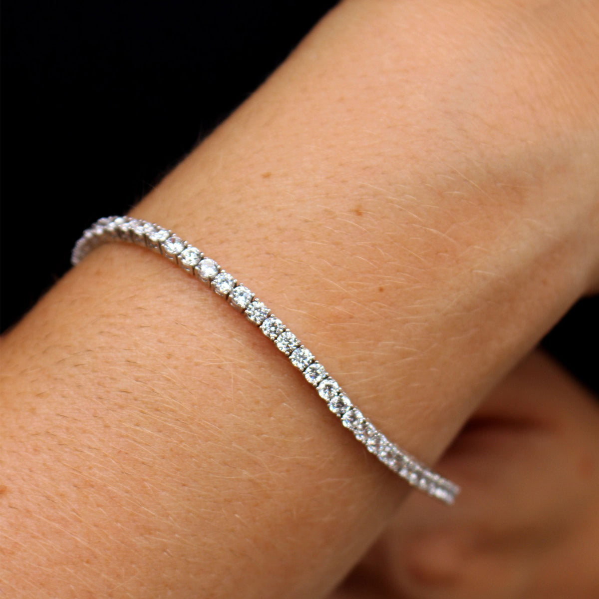 Pulsera tenis rivière