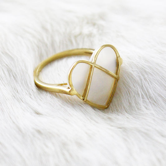Anillo de Plata de Ley corazón